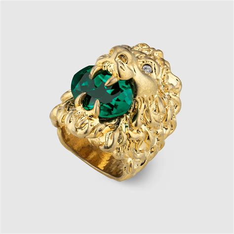 anello gucci leone|Gucci.